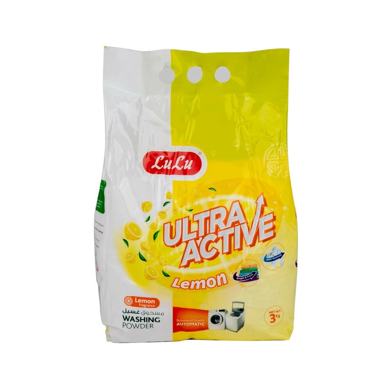 LuLu Ultra Active Washing Powder Lemon 3 kg