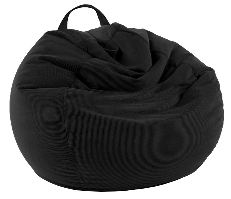 LPMOERA Stuffed Animal Storage Bean Bag Chair Cover No Filler For Kids and AdultsPets DogsCats Lazy BedsSoft Premium Corduroy Stuffable Bean Bag For Organizing Children Plush Toys or Memory Foam
