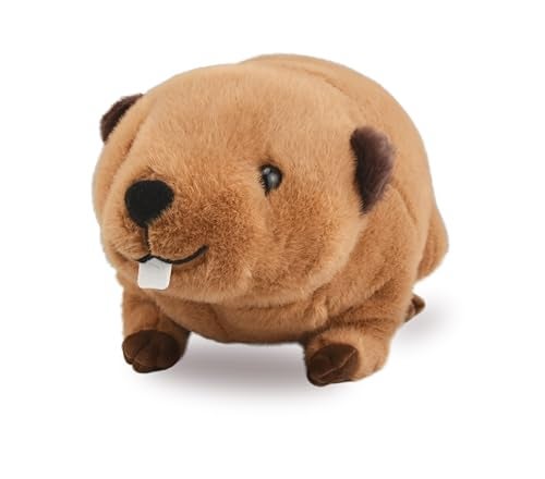 YONLIT Lifelike Beaver Stuffed Animal with Big Front Teeth Animated Plush Nutria Toy Doll Super Realistic Beaver Act Like Real Excellent Gifts for Kids Birthday Party or Stuff Collection 12 Inches Small - Image 1