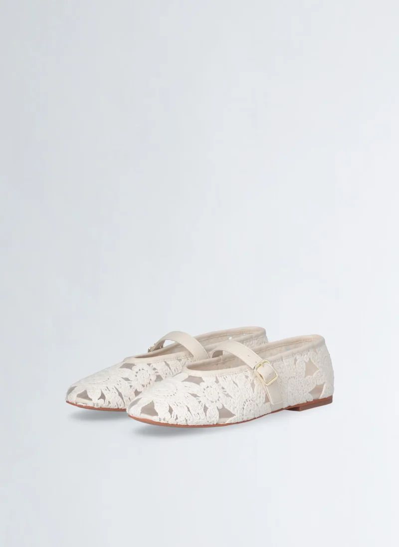 Liu Jo Macramé ballet flats