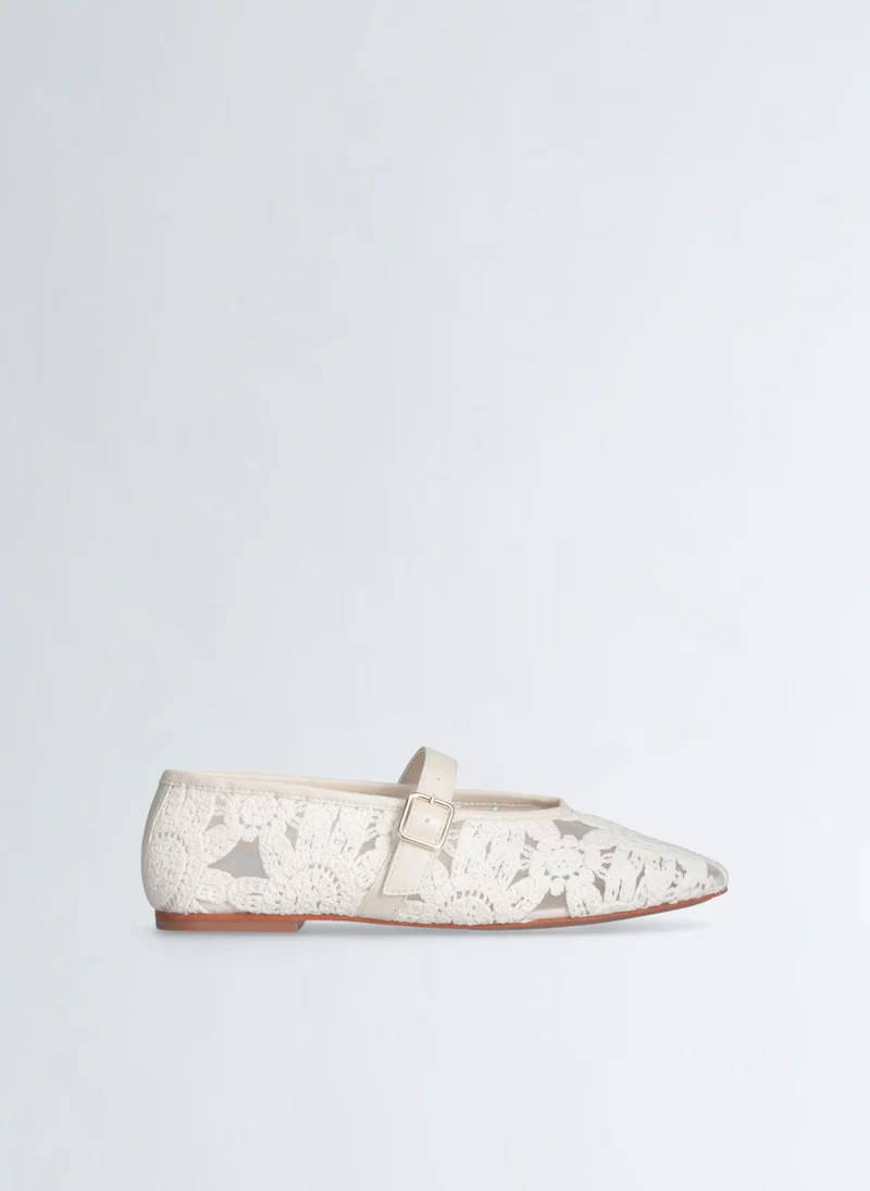 Liu Jo Macramé ballet flats