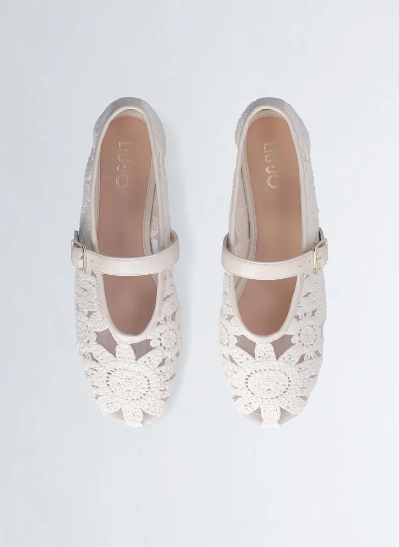 ليو جو أحذية باليه من المكرمية