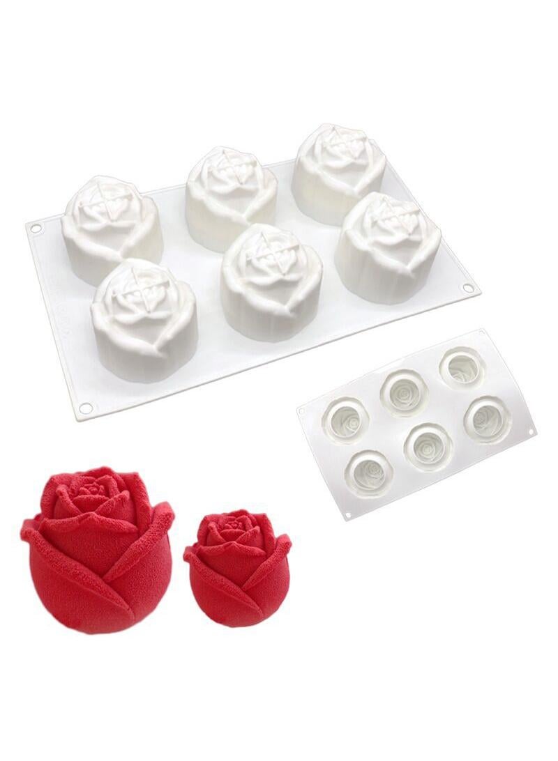 general 1 Pcs DIY Cake Chocolate Baking Tool Rose Silicone Mold - Image 1