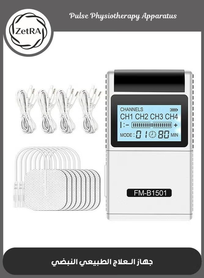 ZetRA Low Frequency Pulser Physiotherapy Device - Muscle Stimulator + Back Pain Relief and Management (Includes Electrode Pads) - Image 1