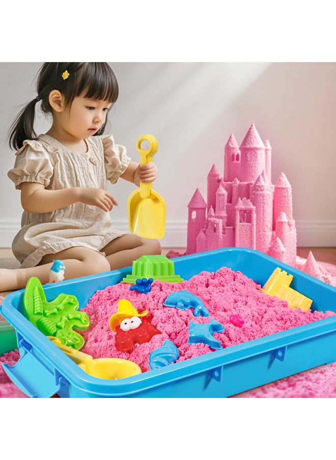 Children's Educational Toys 3 And A Half Years Old Girl Three Treasures Two Intelligence 2 Development Brain 1 4 Boys 5 To 6 Gifts-Color:5kg Suitcase [purple Sand] (168 Pieces Of Mold + Sand, Please Note 2 Colors Available  - Image 2