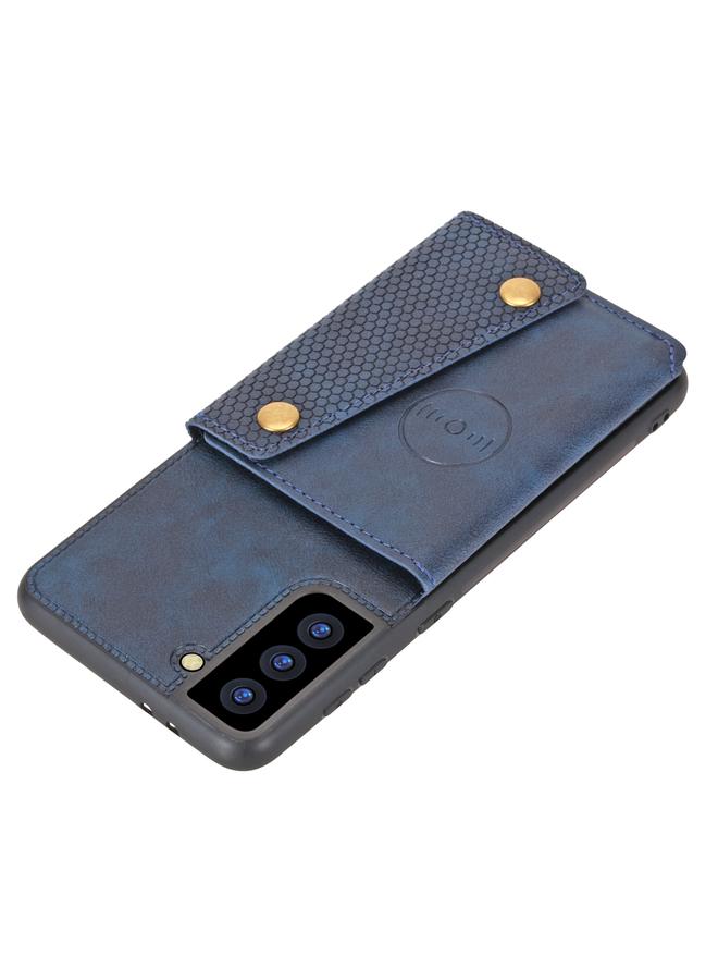 إيروريكس جراب لهاتف Samsung Galaxy S21+ 5G بمشبك مزدوج من البولي يوريثان الحراري وغطاء واقٍ مغناطيسي مقاوم للصدمات مع فتحة بطاقة وحامل - Image 4