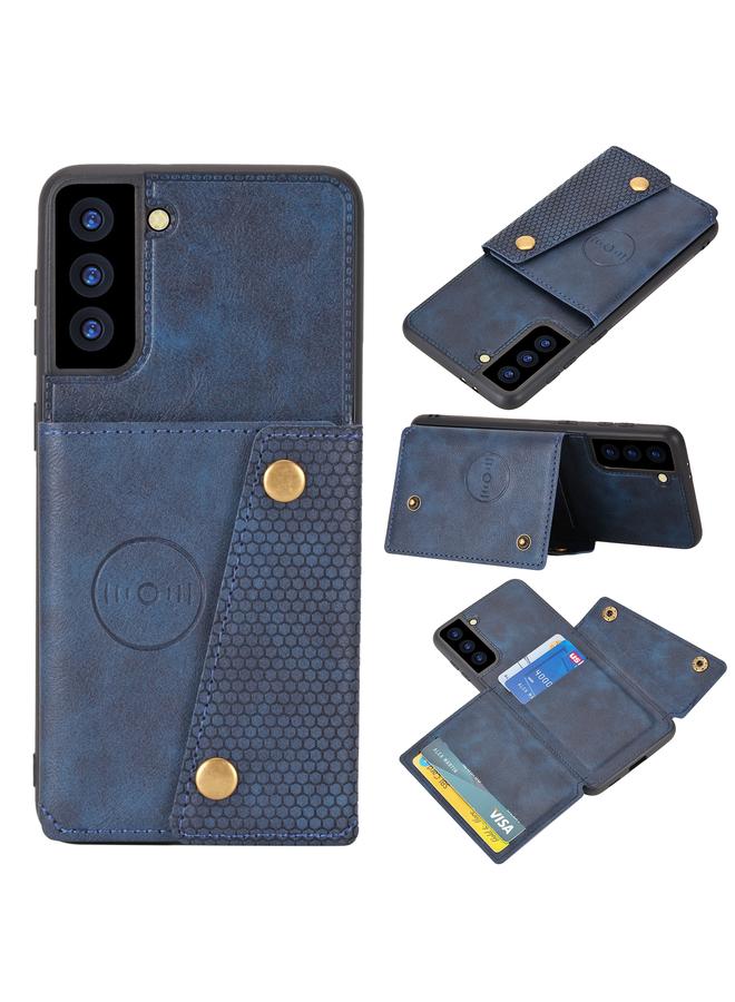 إيروريكس جراب لهاتف Samsung Galaxy S21+ 5G بمشبك مزدوج من البولي يوريثان الحراري وغطاء واقٍ مغناطيسي مقاوم للصدمات مع فتحة بطاقة وحامل - Image 1