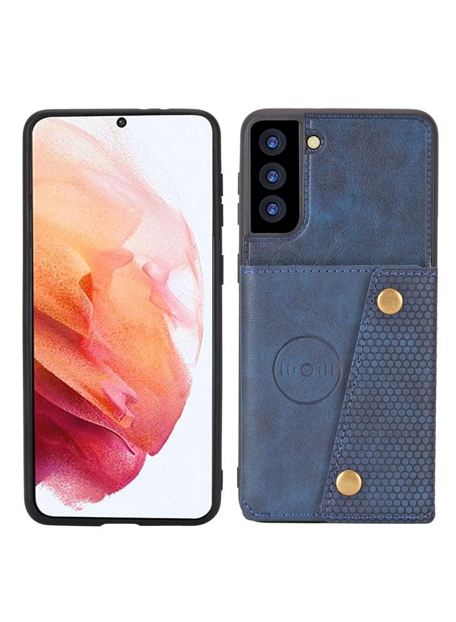 إيروريكس جراب لهاتف Samsung Galaxy S21+ 5G بمشبك مزدوج من البولي يوريثان الحراري وغطاء واقٍ مغناطيسي مقاوم للصدمات مع فتحة بطاقة وحامل - Image 2