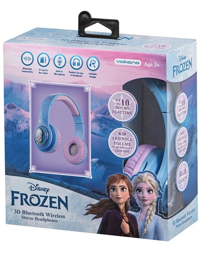 Disney Frozen 3D Bluetooth Headphones DY-3054-FR - Image 1