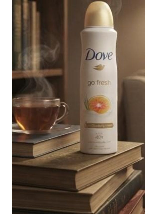 Dove Deodorant Spray Go Fresh Grapefruit & Lemongrass 250 Ml (Packaging May Vary) - Image 4