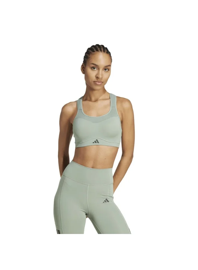 adidas adidas TLRDIM HS BRA Green Training BRA for Women - 2XSB