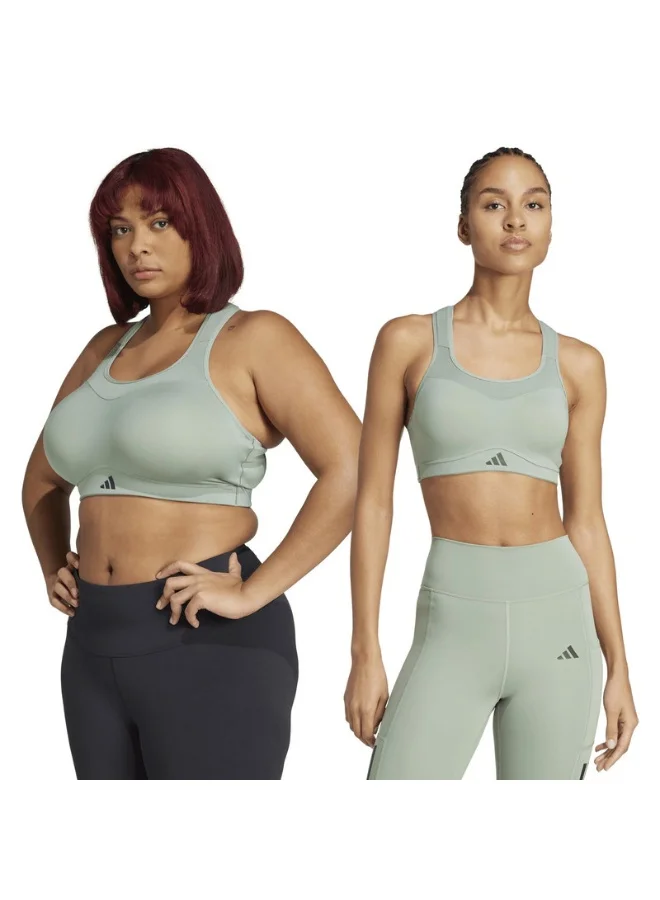 adidas adidas TLRDIM HS BRA Green Training BRA for Women - 2XSB
