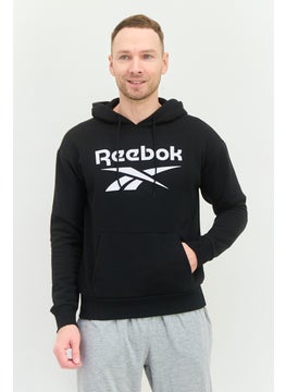 Reebok Men Sportswear Fit Long Sleeve Outdoor Hoodie, Black  - Image 1