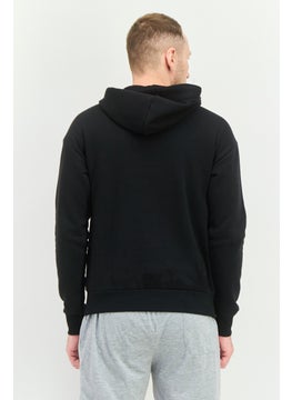 Reebok Men Sportswear Fit Long Sleeve Outdoor Hoodie, Black  - Image 3