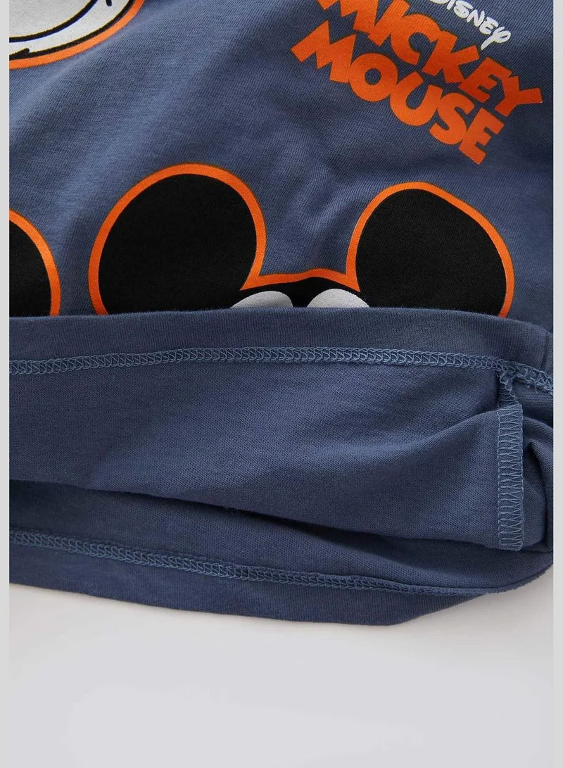 DeFacto BabyBoy Disney Mickey & Minnie Licenced Regular Fit Bike Neck Short Sleeve T-Shirt