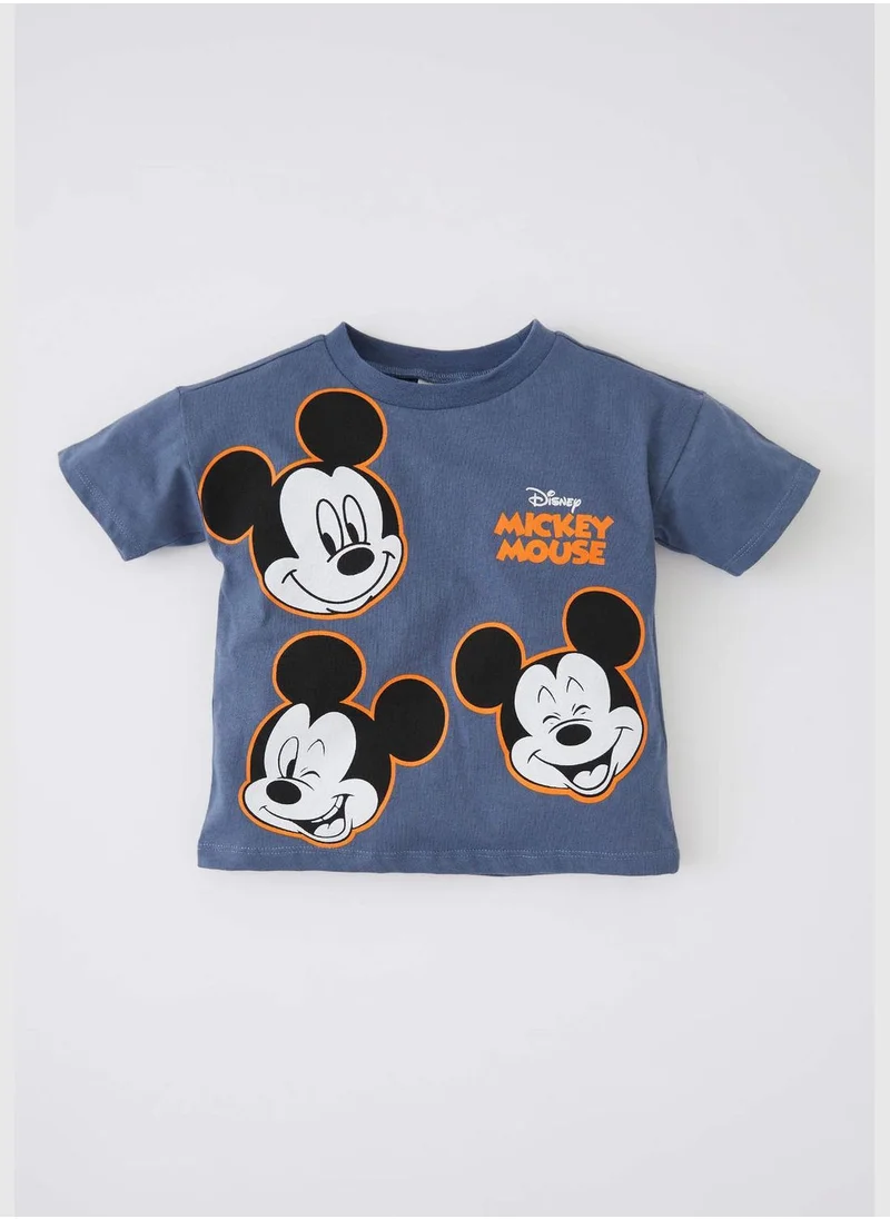 ديفاكتو BabyBoy Disney Mickey & Minnie Licenced Regular Fit Bike Neck Short Sleeve T-Shirt