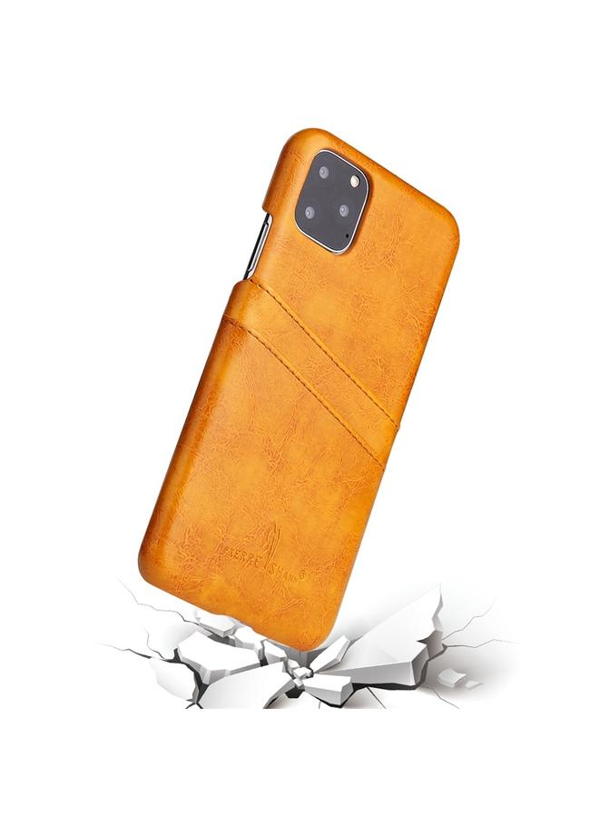 Zaboon Case For iPhone 11 Fierre Shann Retro Oil Wax Texture PU Leather Case with Card Slots - Image 5