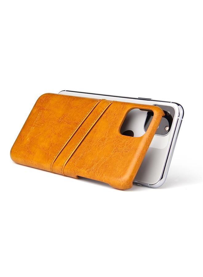 Zaboon Case For iPhone 11 Fierre Shann Retro Oil Wax Texture PU Leather Case with Card Slots - Image 4