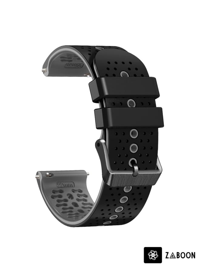 Zaboon Amazfit GTR 4 22mm Perated Two-Color Silicone Watch Band - Image 2