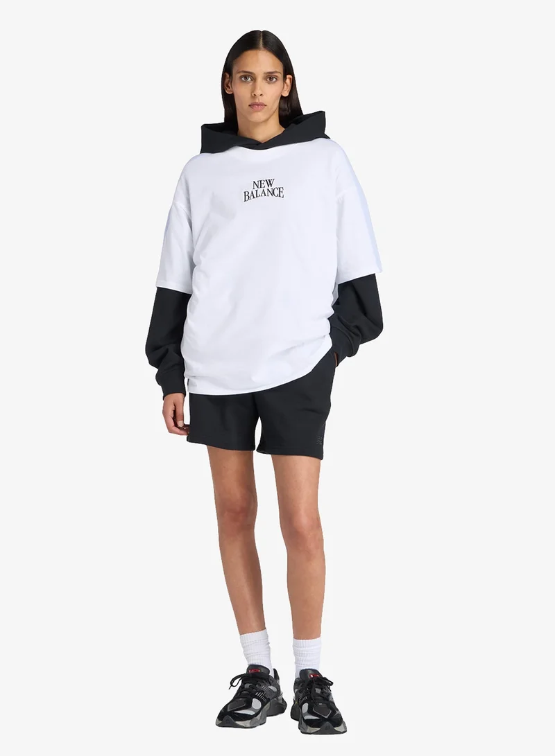 New Balance  Linear Heritage Oversized T-Shirt for Women | Best Price UAE