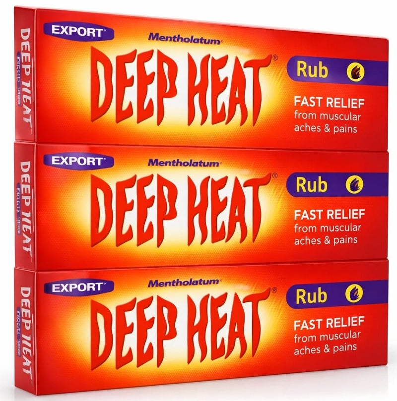 Deep Heat Rub Cream 35g Pack of 3 Fast Acting Muscle Pain Relief Cream for Back Neck Shoulder Joint Pain Heat Therapy Non Greasy Formula - Image 2