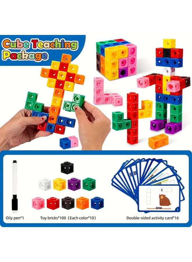 مكعب الإبداع الرياضي ألعاب التلاعب الرياضي مكعبات البناء مستلزمات التعلم المنزلية والفصلية - Image 4