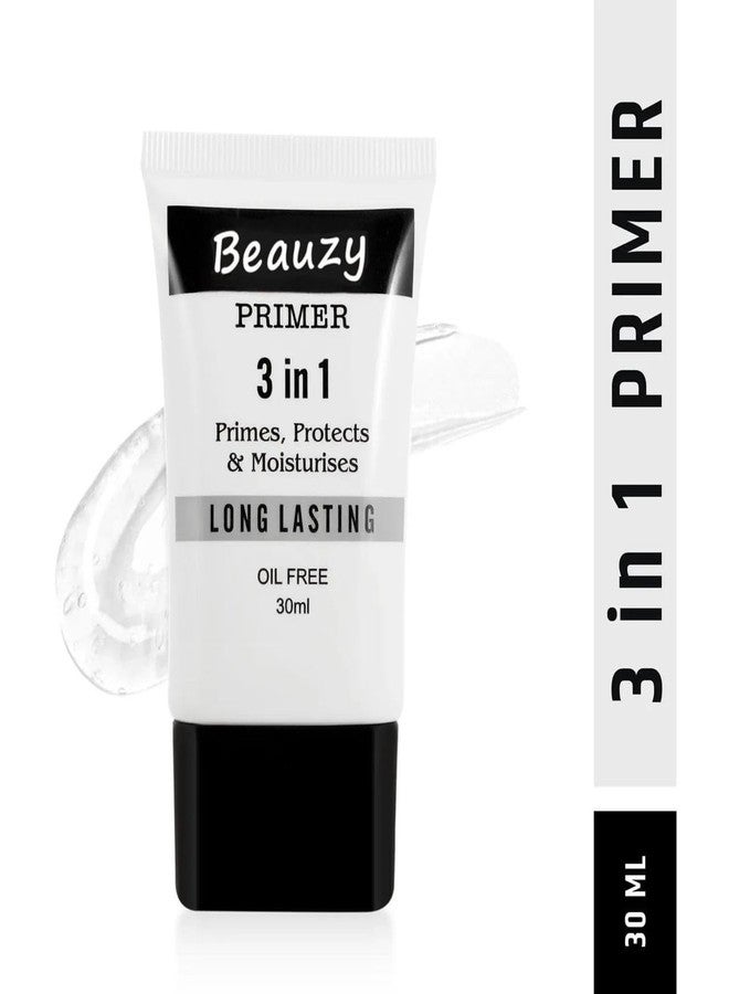 Beauzy Primer 3 in 1 for Face Makeup | Hydrating, Lightweight & Long- Lasting | All Skin Types | Oil-Free | Minimises Pores | Toxic & Cruelty Free | 30ml - Image 2