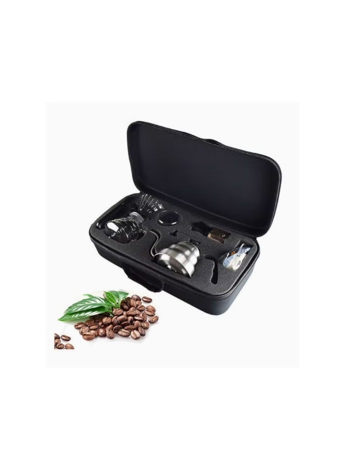 V60 Drip Coffee Maker Set With Travel Bag Black 27x55x16cm - Image 1
