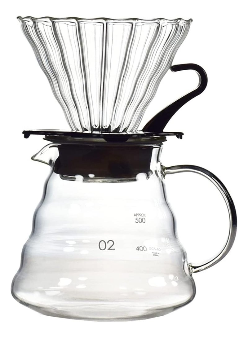 V60 Drip Coffee Maker Set With Travel Bag Black 27x55x16cm - Image 4