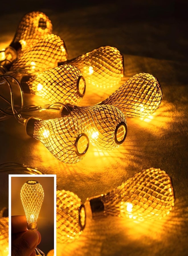 ATULUX 10 LED Golden Star Metal Decor Warm Color, 14ft Golden Metal String Light for Home Decoration, Aesthetic Room Decor Lights, Decorative Lights - Image 5