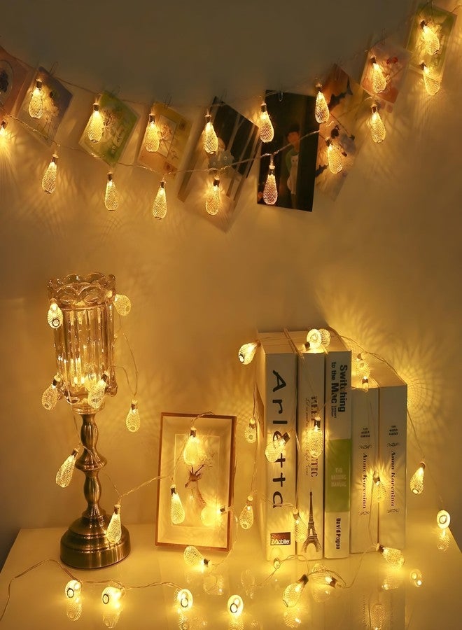 ATULUX 10 LED Golden Star Metal Decor Warm Color, 14ft Golden Metal String Light for Home Decoration, Aesthetic Room Decor Lights, Decorative Lights - Image 2