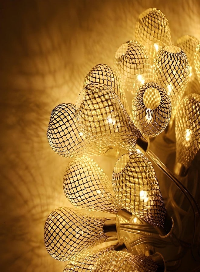 ATULUX 10 LED Golden Star Metal Decor Warm Color, 14ft Golden Metal String Light for Home Decoration, Aesthetic Room Decor Lights, Decorative Lights - Image 4