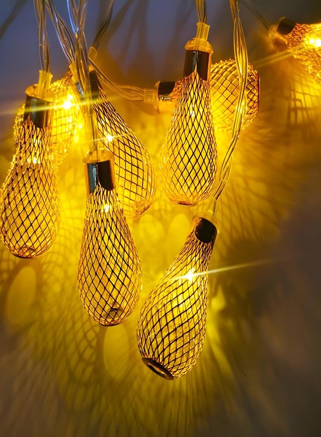 ATULUX 10 LED Golden Star Metal Decor Warm Color, 14ft Golden Metal String Light for Home Decoration, Aesthetic Room Decor Lights, Decorative Lights - Image 3