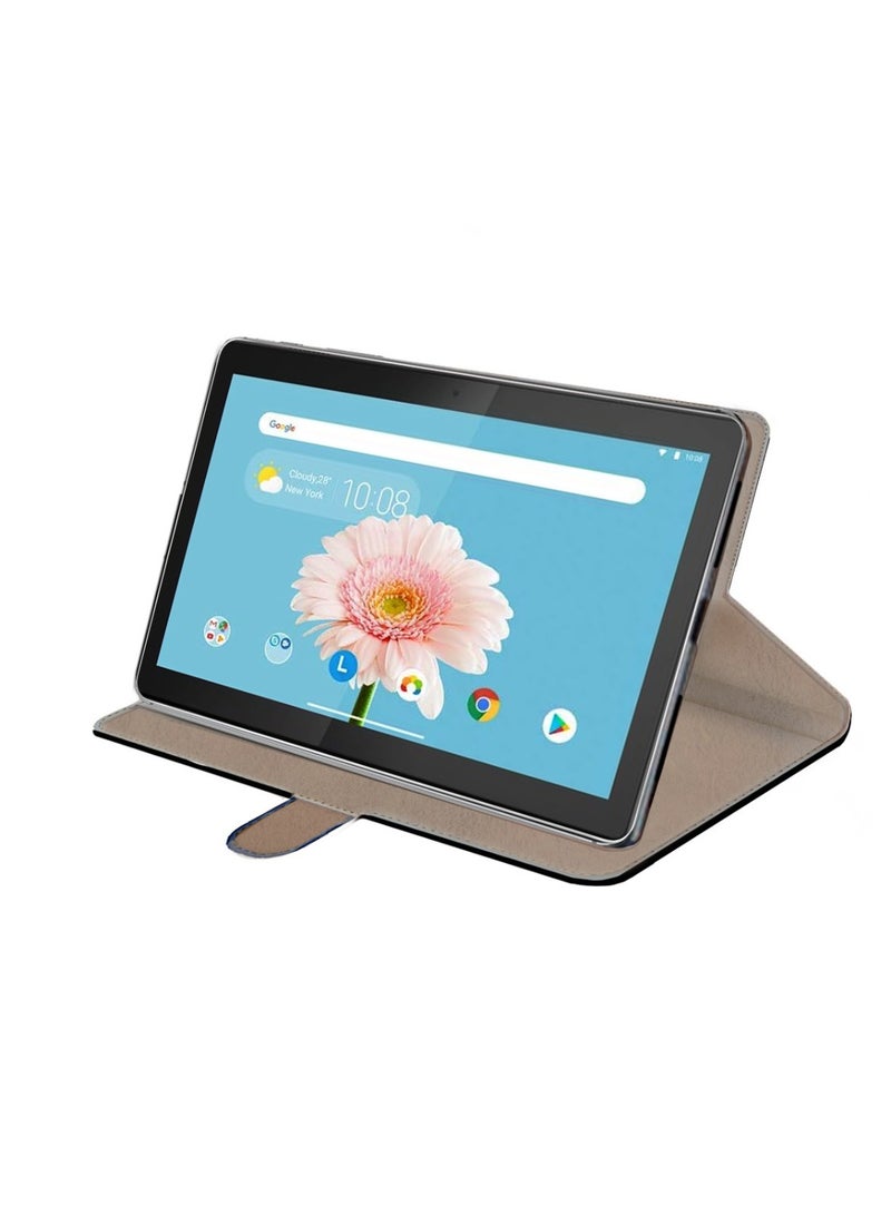 OMAKER جراب ذكي عالي الجودة من الجلد مع غطاء حماية كامل مع حامل مغناطيسي لجهاز Lenovo Tab M10 2020 الجيل الأول مقاس 10.1 بوصة - أسود - Image 5