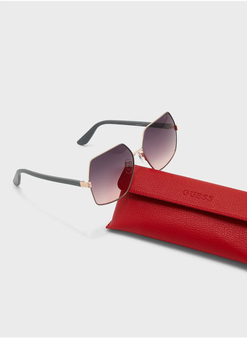 GUESS Metal Shaped Sunglasses