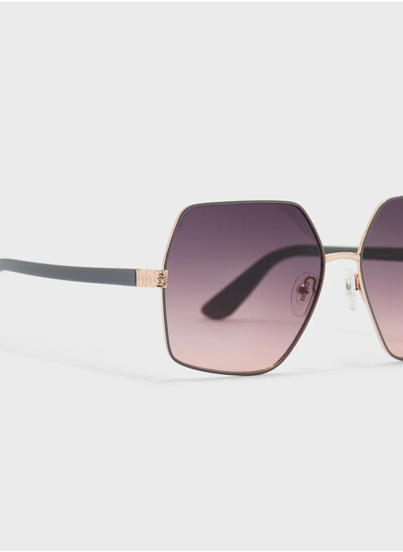 GUESS Metal Shaped Sunglasses