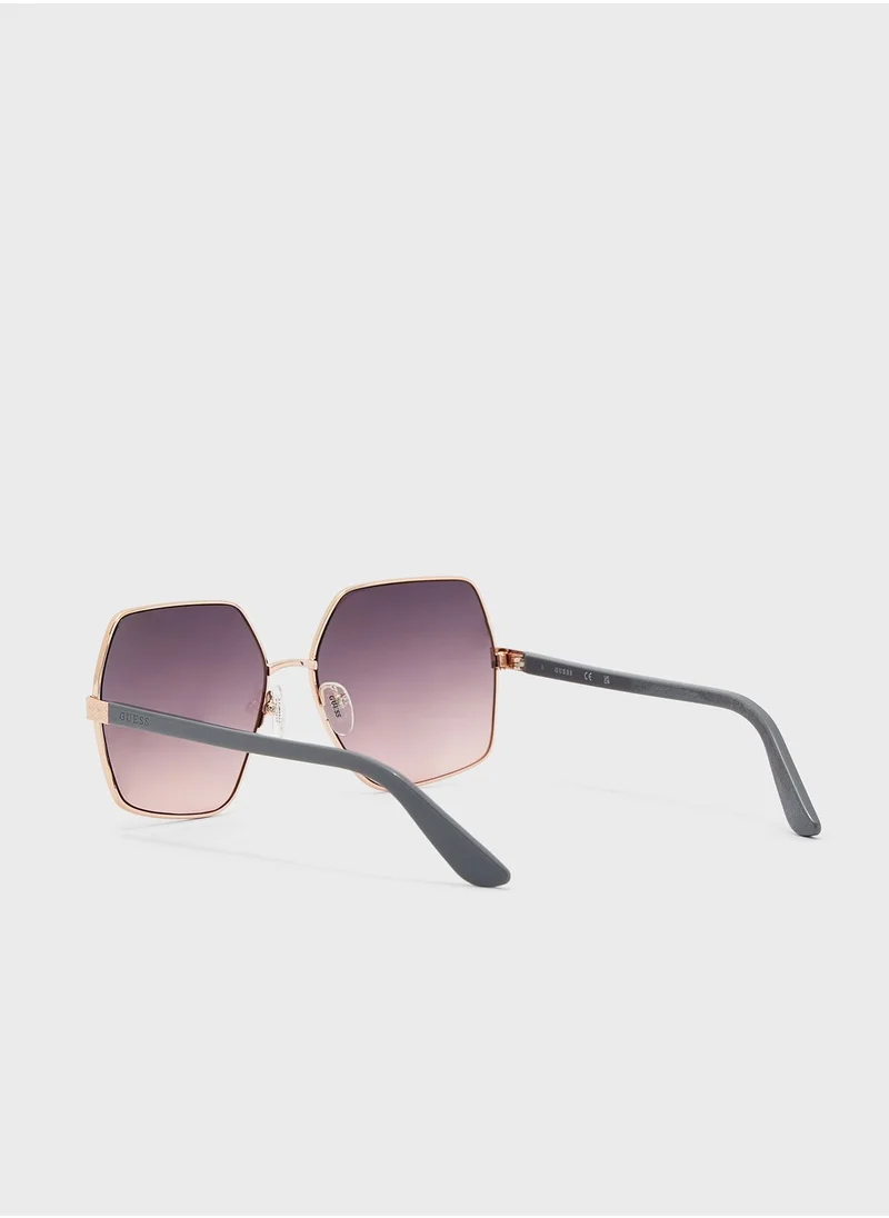 GUESS Metal Shaped Sunglasses