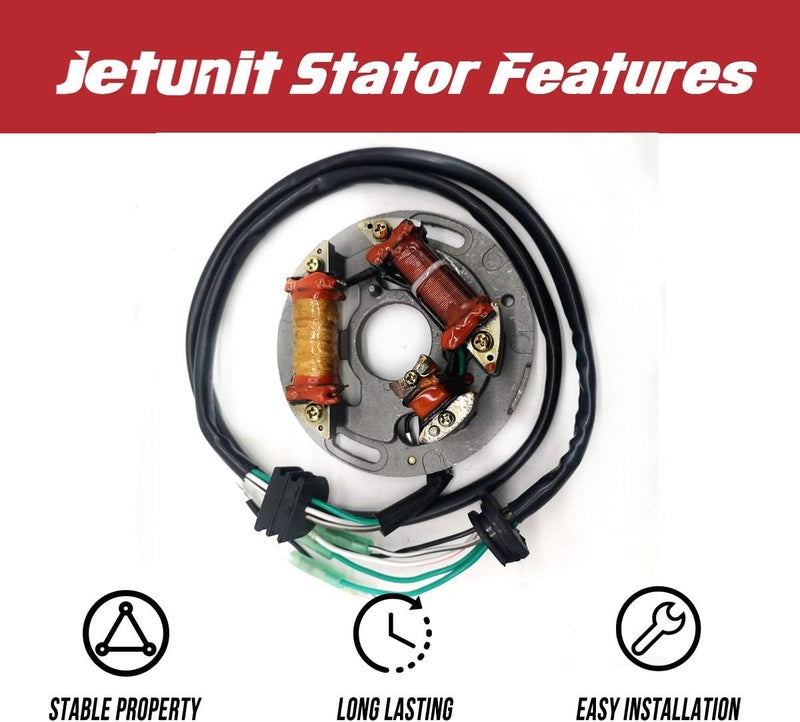 jetunit Store Stator for Yamaha Jetski 6R8-85560-10-00,62T-85560-00-00,6R7-85560-10-00 Wave Raider 700 /Wave Venture 700 /SuperJet 700 /Wave Blaster 700 /Wave Runner III/XL 700 1994-2017 - Image 2