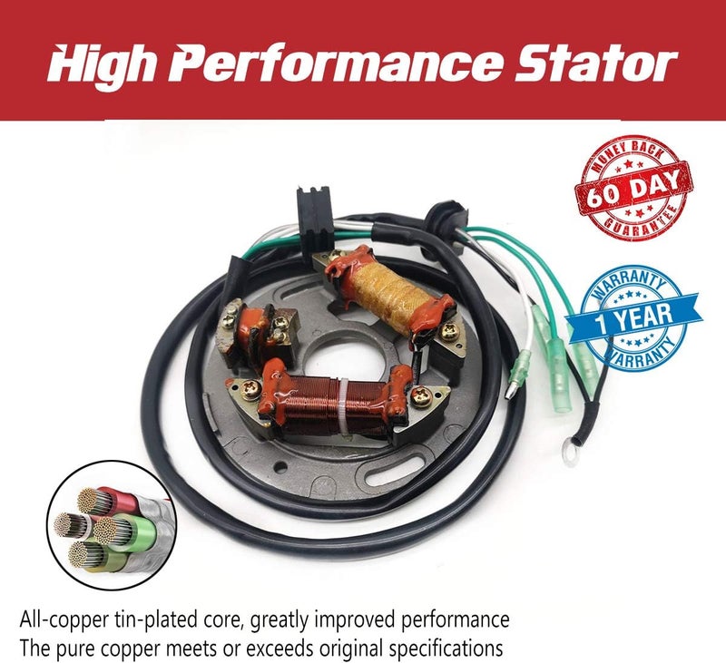 jetunit Store Stator for Yamaha Jetski 6R8-85560-10-00,62T-85560-00-00,6R7-85560-10-00 Wave Raider 700 /Wave Venture 700 /SuperJet 700 /Wave Blaster 700 /Wave Runner III/XL 700 1994-2017 - Image 5