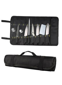 Chef Tool Roll Bag Oxford Cloth Portable Fork Tool Case Holder Pouch with Handle for Culinary Traveling Black - pzsku/Z537582BA2E20618738B6Z/45/_/1732166743/50939822-9806-44fa-9495-b330c2cbad51