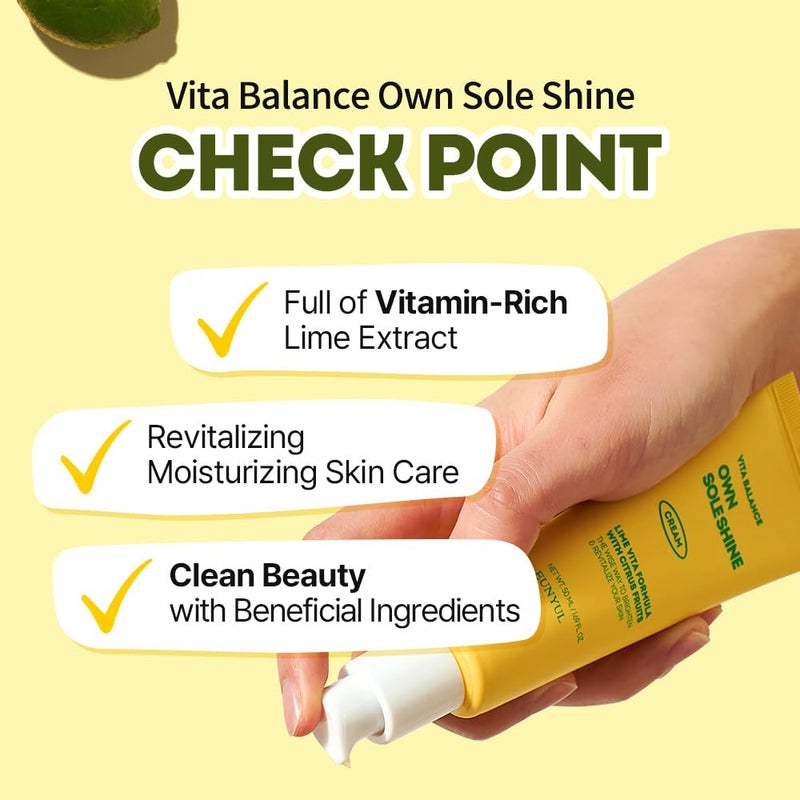 EUNYUL Vita Balance Own Sole Shine Facial Cream 1.69 fl. oz. Vitamin Facial Cream - Image 2