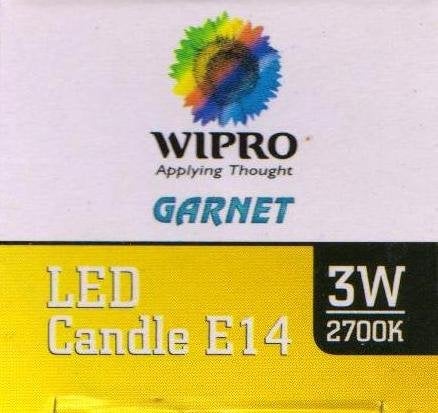 Wipro Garnet 3 W E14 Base Clear Candle LED Culb | Warm White (2700K) | Pack of 2 | Clear optics for sparkling effect | LED Filament Bulb for Home, office, chandellior, decorative lamp shade - Image 3