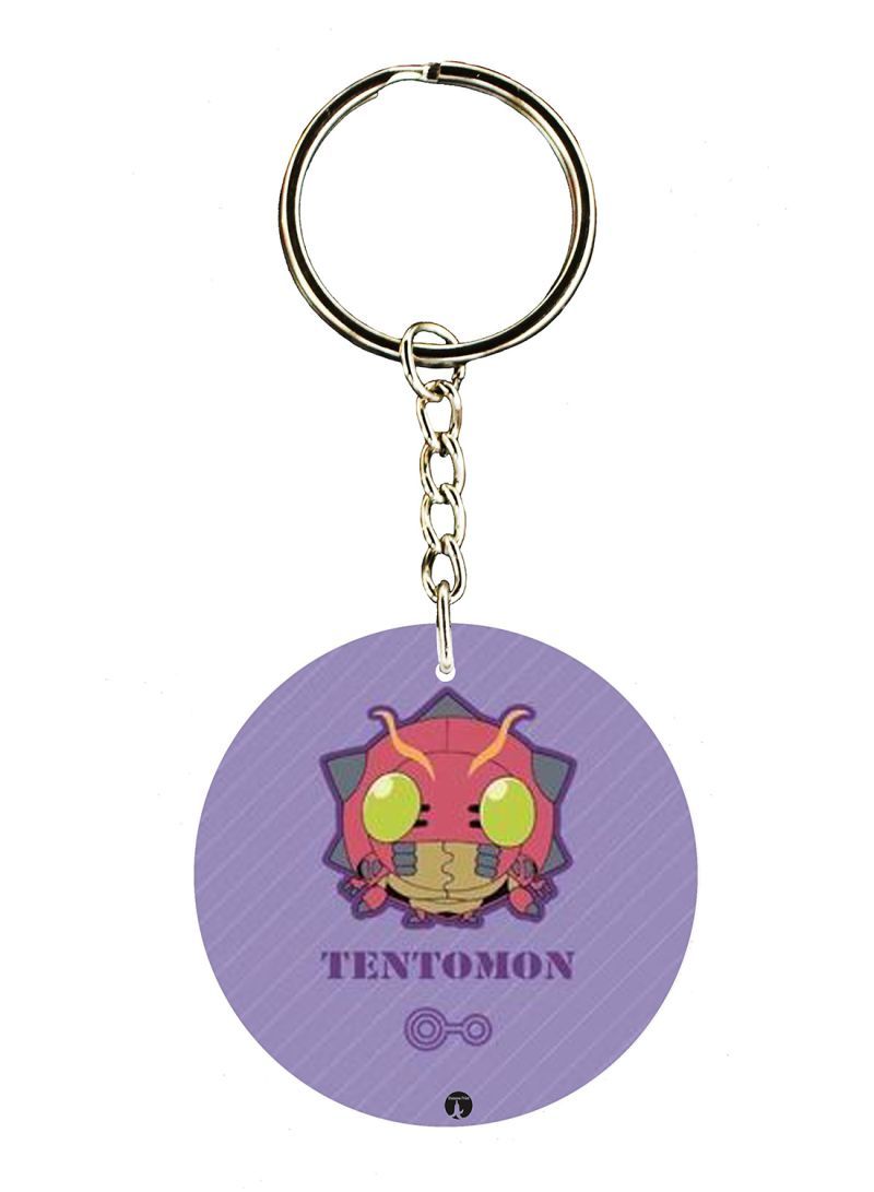 RKN Double Sided Anime Digimon Printed Keychain