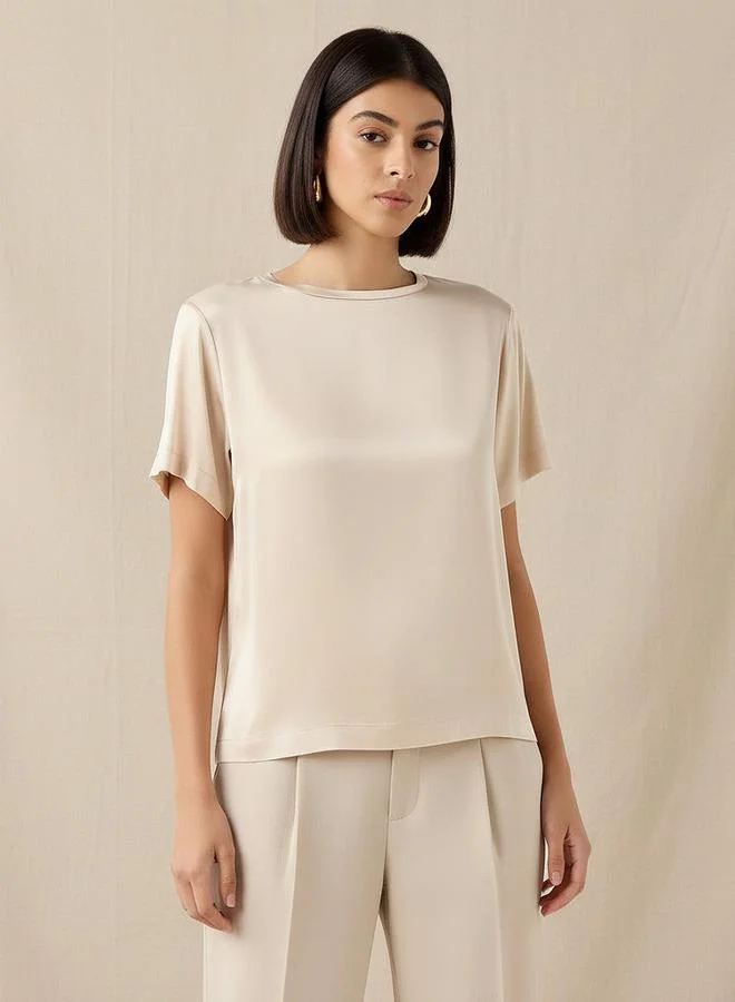 Iconic Iconic Regular Fit Viscose T-shirt