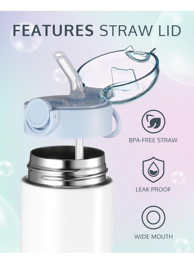 OFFNOVA 16oz Kids Sublimation Water Bottle Blank, Kids Sublimation Tumbler Bulk with with One-click Pop-up Straw, Children Sublimation Cups for Milk, Soda, Juice, Drinks (6 Pack) - Image 4