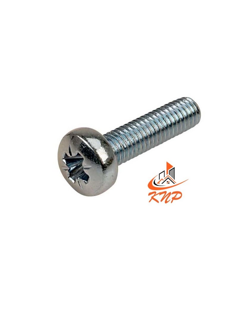 KNP KNP Pan Head Machine Screws - Pack of 200 (M6 x 40mm) - Image 1