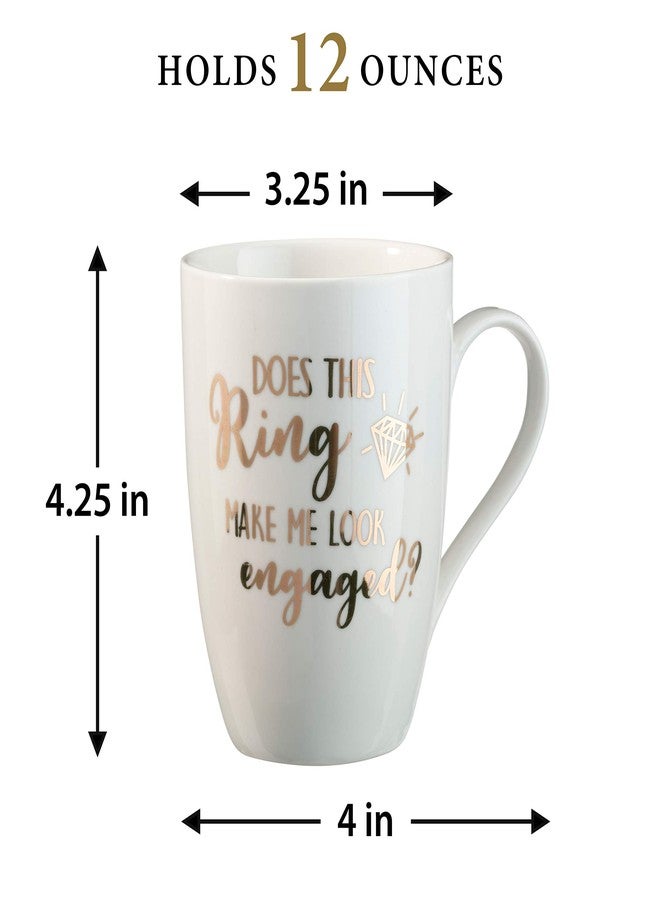 Lillian Rose Ring Make Me Look Engaged Coffee Mug, 4.25" H, Cream,CM100 DR - Image 4