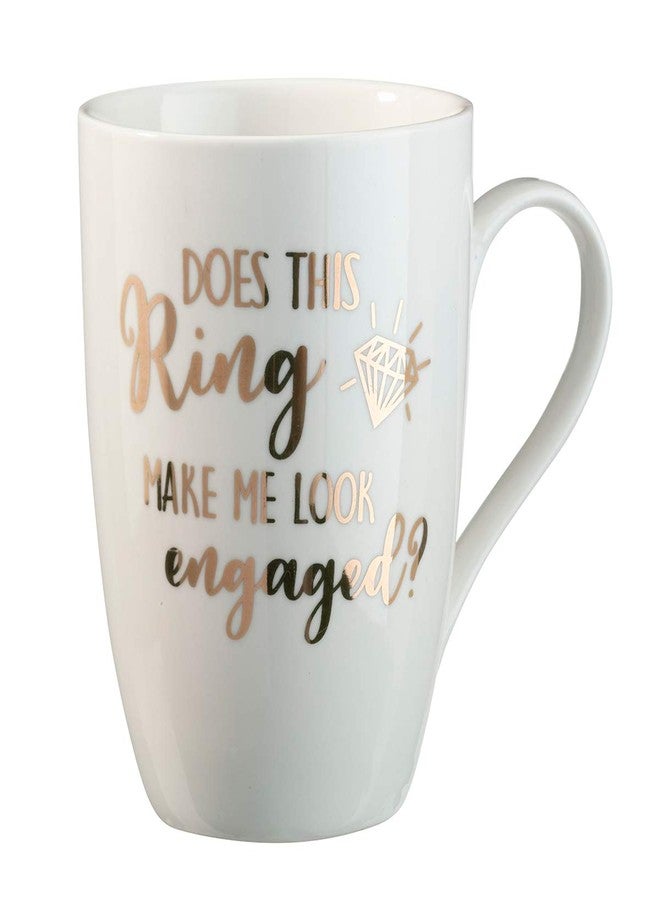 Lillian Rose Ring Make Me Look Engaged Coffee Mug, 4.25" H, Cream,CM100 DR - Image 1
