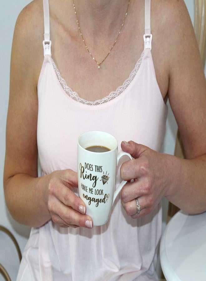 Lillian Rose Ring Make Me Look Engaged Coffee Mug, 4.25" H, Cream,CM100 DR - Image 2