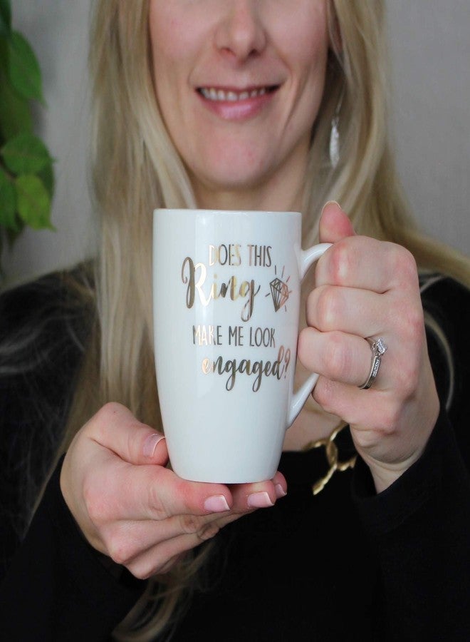 Lillian Rose Ring Make Me Look Engaged Coffee Mug, 4.25" H, Cream,CM100 DR - Image 3
